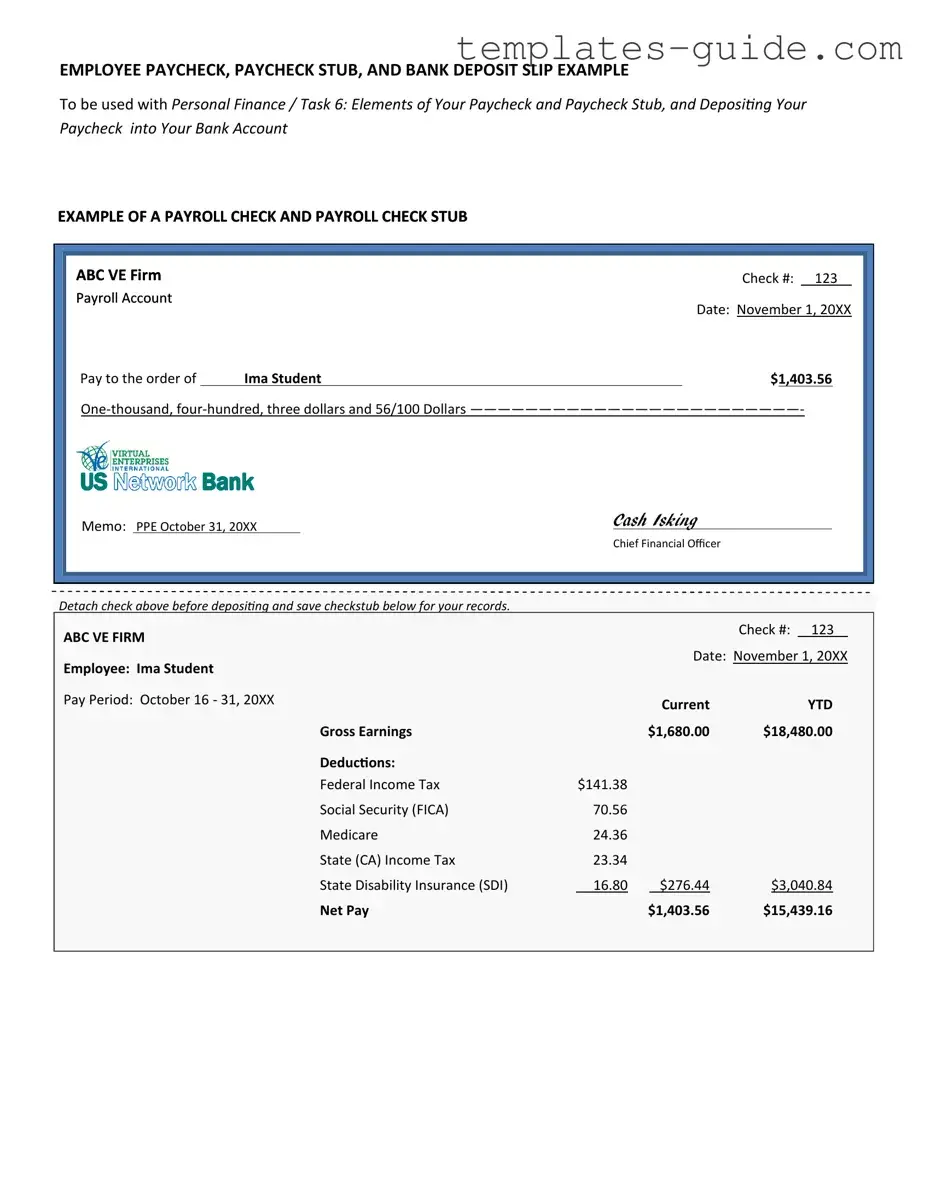 Fill Out a Valid Payroll Check Template