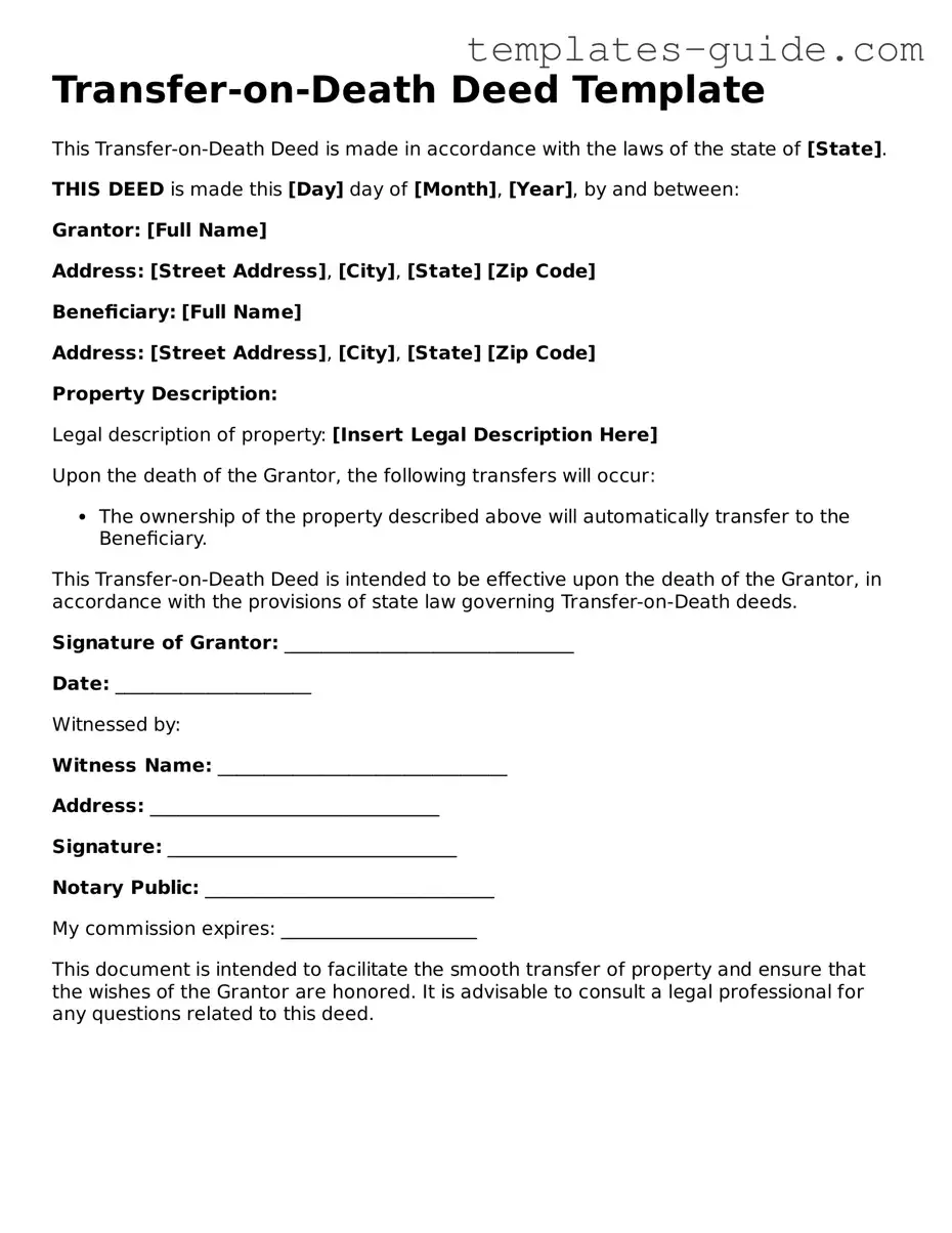 Transfer-on-Death Deed Template