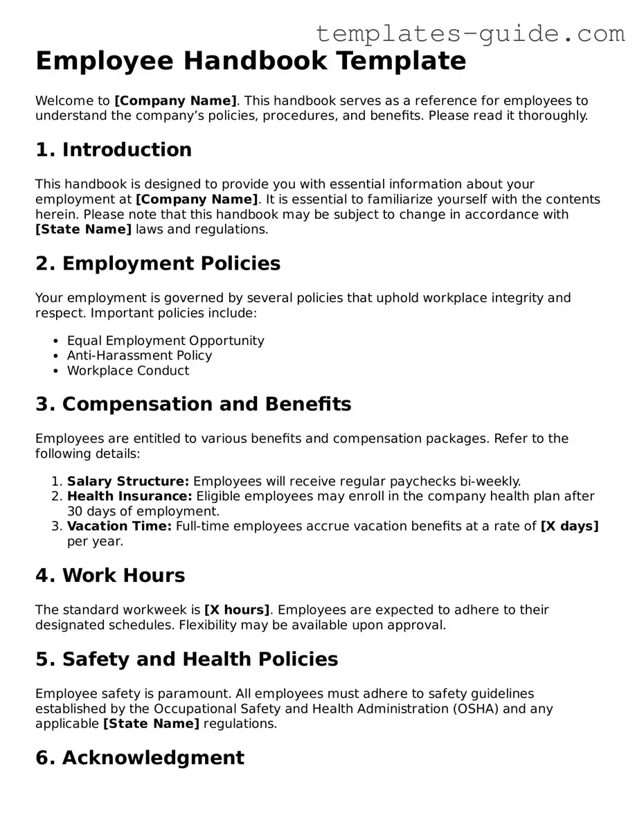 Employee Handbook Template