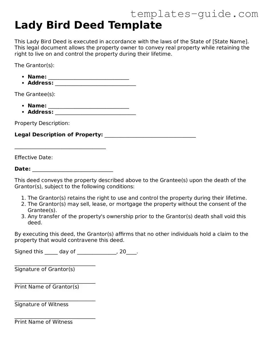 Lady Bird Deed Template