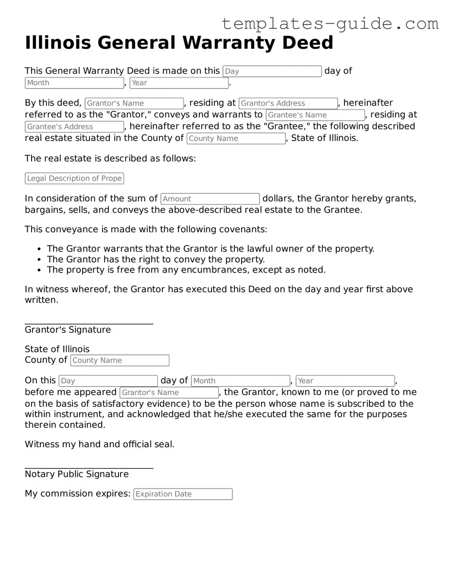 Free  Deed Form for Illinois