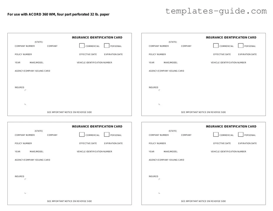 Fill Out a Valid Acord 50 WM Template