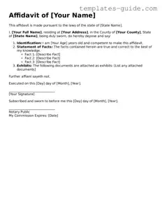 Affidavit Template