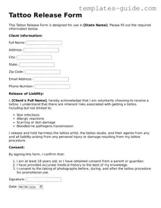 Tattoo Release Template