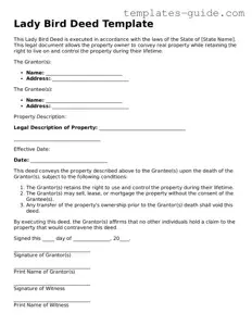 Lady Bird Deed Template
