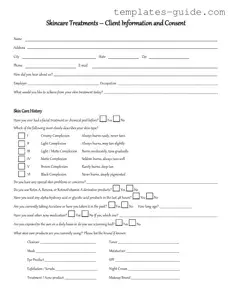 Fill Out a Valid Facial Consent Template