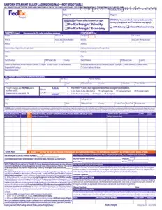 Fill Out a Valid Fedex Bill Of Lading Template