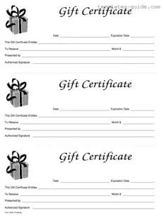 Fill Out a Valid Gift Certificate Template