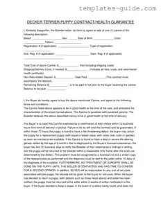 Fill Out a Valid Health Guarantee Template