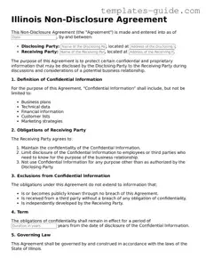 Free  Non-disclosure Agreement Form for Illinois