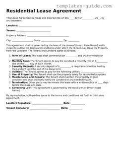 Lease Agreement Template