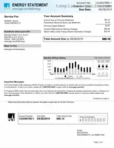 Fill Out a Valid Utility Bill Template
