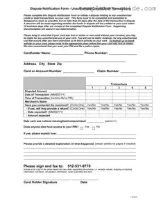 Fill Out a Valid Netspend Dispute Template