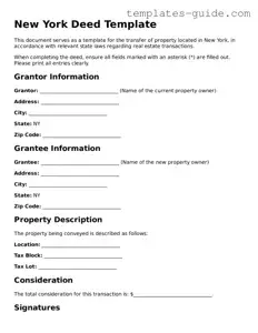 Free  Deed Form for New York