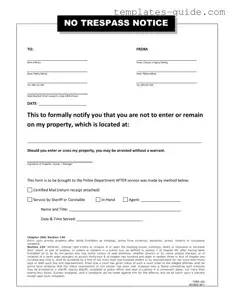 Fill Out a Valid No Trespassing Letter Template