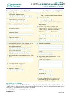 Fill Out a Valid P 45 It Template