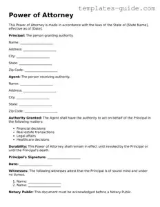 Power of Attorney Template