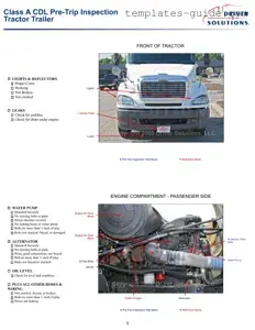 Fill Out a Valid Pre Trip Inspection Checklist Template