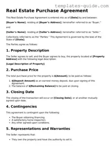 Real Estate Purchase Agreement Template