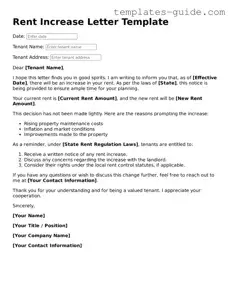 Rent Increase Letter Template