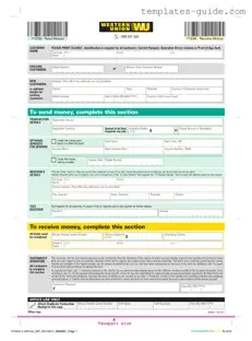 Fill Out a Valid Western Union Template
